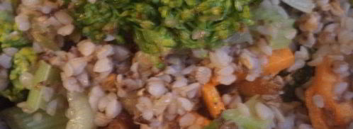 гречневая каша с брокколи, морковью и сельдереем. Шаг 6