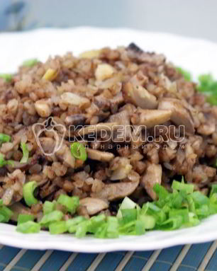 Гречневая каша с грибами
