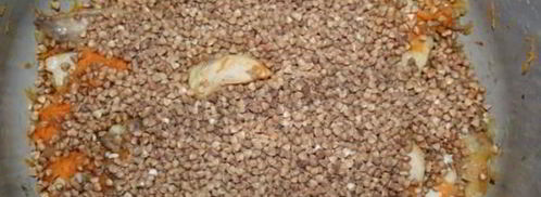 гречневая каша с курицей в мультиварке. Шаг 6