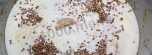 гречневая каша с курицей в мультиварке. Шаг 8