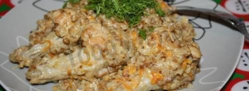 гречневая каша с курицей в мультиварке. Шаг 10