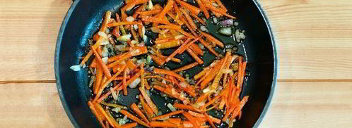 зеленая гречка со свининой и грибами. Шаг 4