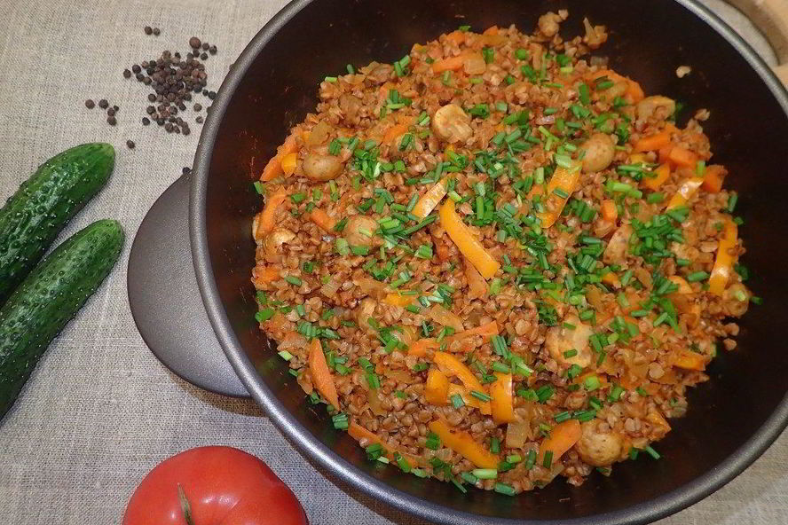 Рецепт жареной гречки