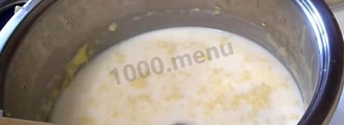 каша из кукурузной крупы на молоке. Шаг 5