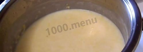 каша из кукурузной крупы на молоке. Шаг 7