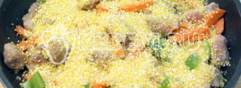 кукурузная каша с мясом по-деревенски. Шаг 6