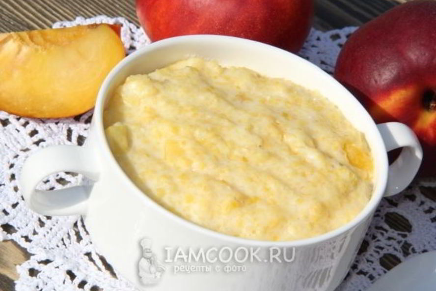 Рецепт кукурузной каши с нектарином
