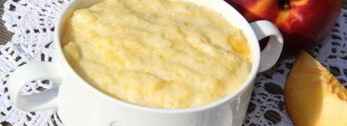 кукурузная каша с нектарином. Шаг 8