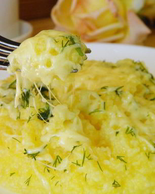 Кукурузная каша с сыром