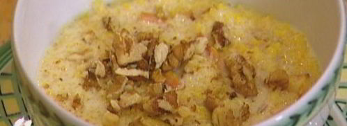 кукурузная каша с тыквой и грецкими орехами. Шаг 8