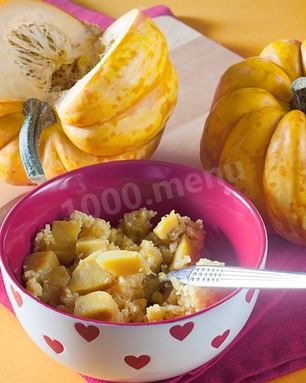 Кукурузная каша с тыквой на воде