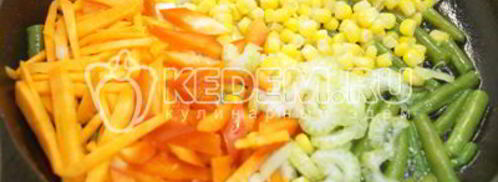 кукурузная полента с овощами. Шаг 5