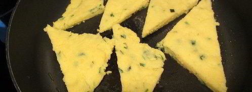 полента с грибами, свежими травами и пармезаном. Шаг 8