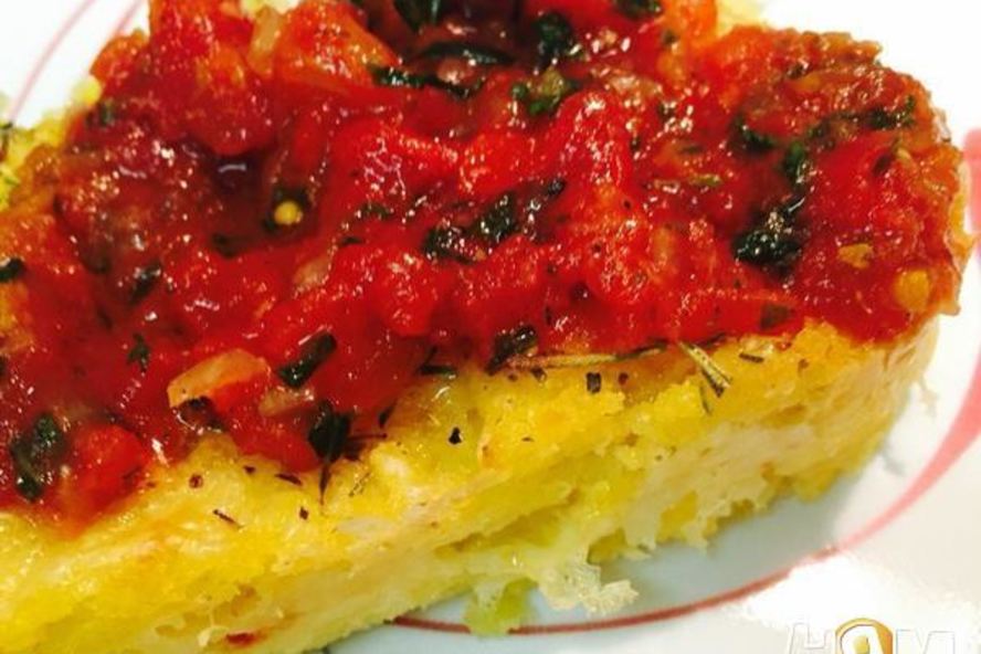 Рецепт поленты с сыром и душистыми травами