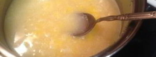 полента с вялеными помидорами в беконе. Шаг 3