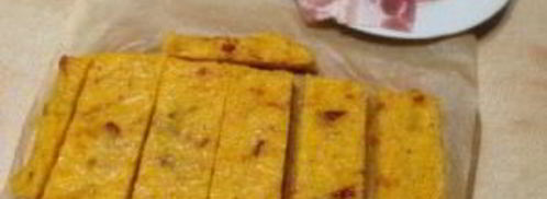 полента с вялеными помидорами в беконе. Шаг 8