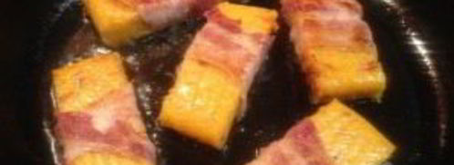 полента с вялеными помидорами в беконе. Шаг 10