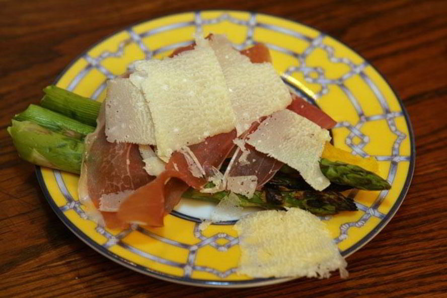 Рецепт поленты со спаржей