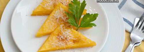 запеченная полента с пармезаном. Шаг 11