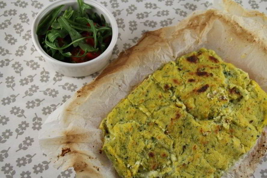 Рецепт запеченной зеленой поленты