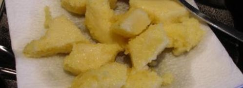 жареная полента polenta fritta. Шаг 10