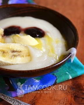 Манная каша на сухом молоке