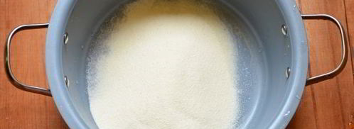 манная каша на сухом молоке. Шаг 6