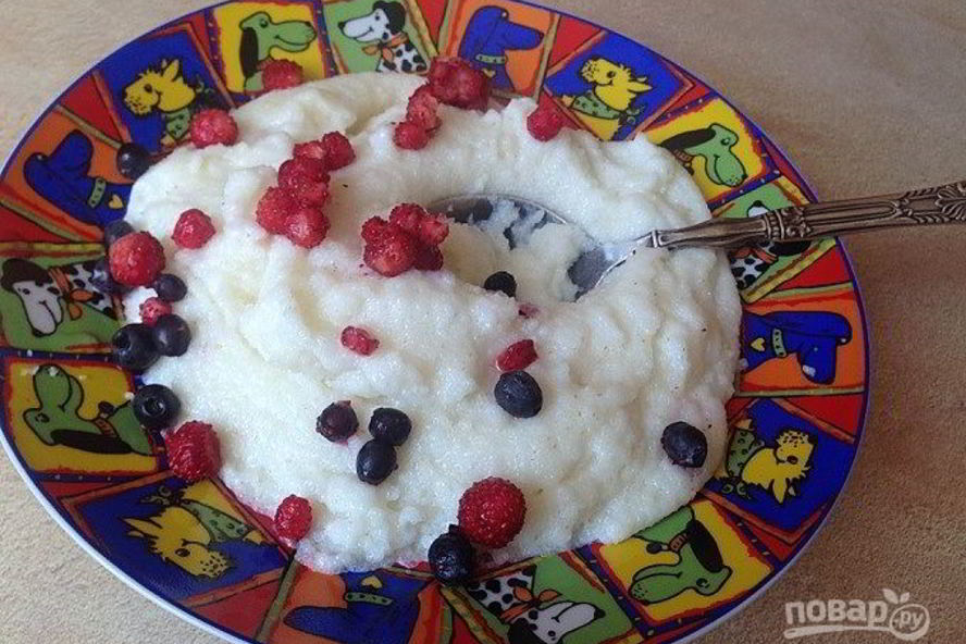 Рецепт манной каши с комочками