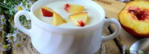 манная каша с персиками. Шаг 5