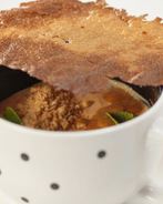 Манная каша с соленой карамелью