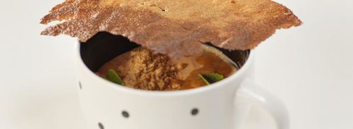 манная каша с соленой карамелью. Шаг 6