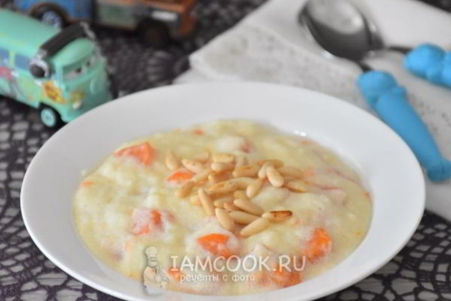 Рецепт манной каши с тыквой