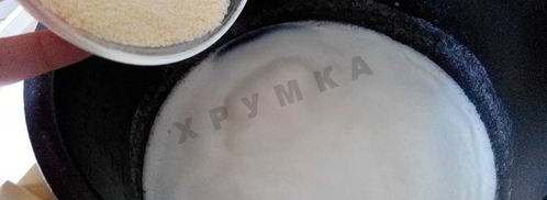 манная каша в мультиварке на молоке и воде. Шаг 5