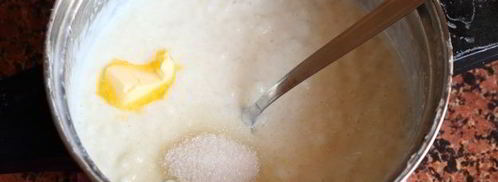 молочная каша из риса и манки. Шаг 12