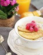 Многозерновая каша с запеченным бананом