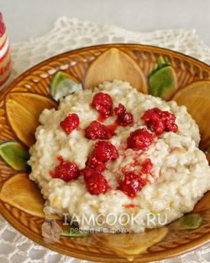 Карамельная овсяная каша