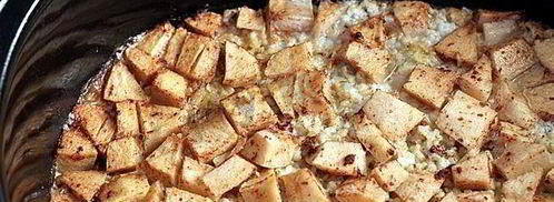 ночная овсяная каша с яблоками и орехами в мультиварке. Шаг 5