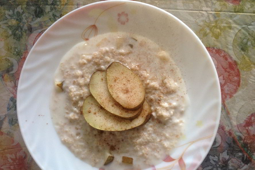 Рецепт овсяной каши с грушей и корицей