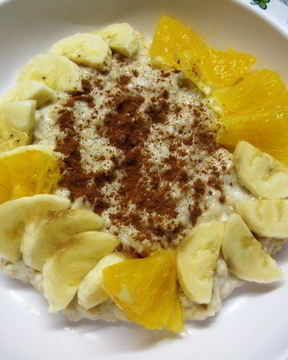 Овсяная каша с корицей