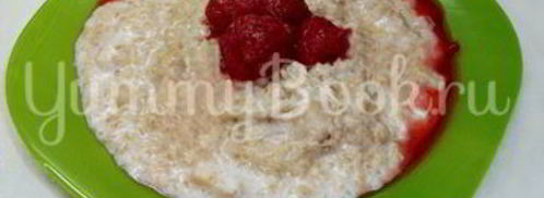 овсяная каша с яблоками, грецкими орехами и клубникой. Шаг 6