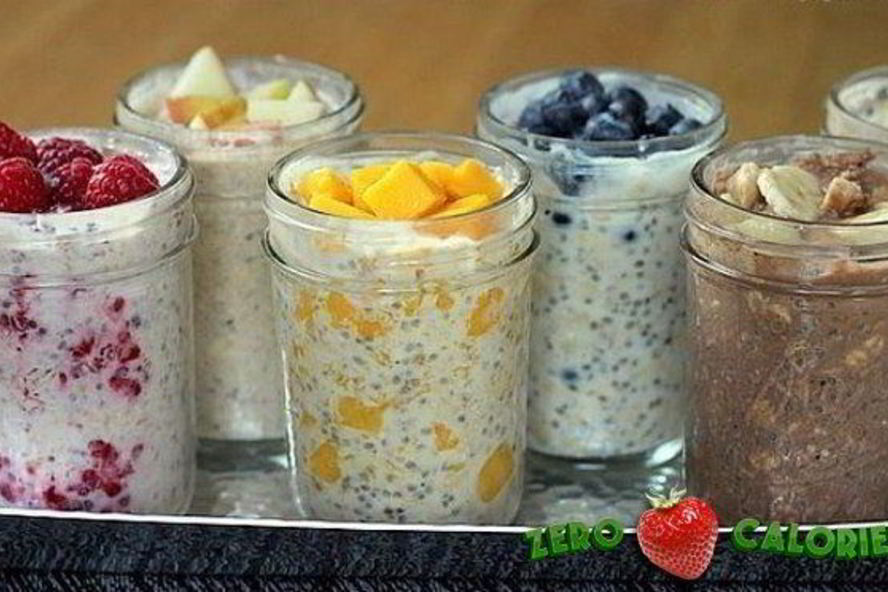 Рецепт овсянки в банке с бананом и какао