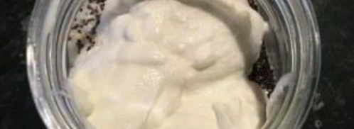 овсянка в банке с отрубями и фруктами. Шаг 5