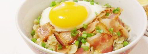 пикантная овсянка c беконом и сыром. Шаг 15