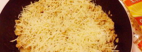 пикантная овсянка c беконом и сыром. Шаг 9