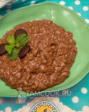 Шоколадная овсяная каша