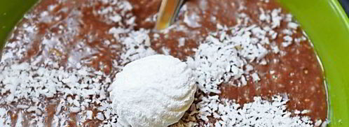 веганская овсянка с кэробом. Шаг 9