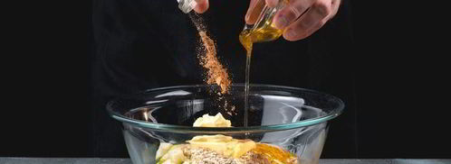 запеченная овсяная каша с яблоками и орехами. Шаг 6