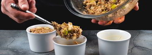 запеченная овсяная каша с яблоками и орехами. Шаг 7