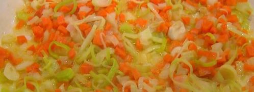 перловая каша с фасолью, тыквой и беконом. Шаг 8