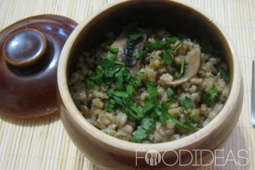 Рецепт перловой каши с грибами